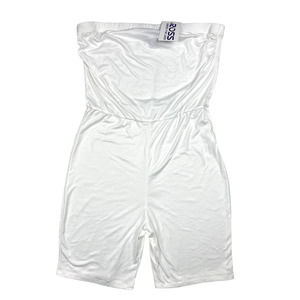 Love Cameron Juniors XL WHITE Strapless Romper Shorts One Piece Summer Casual
